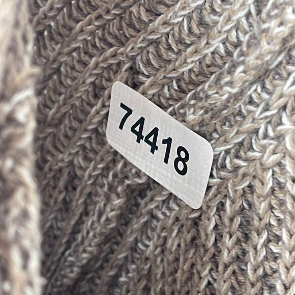 ELLEN TRACY Sweater XL Linda Allard Pullover Cotton Blend Tunic Hi Low Brown VTG - Picture 14 of 14